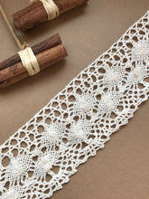 Natural Ecru Cotton Crochet Premium Nottingham Cluny Lace  70mm/2.75”