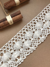Natural Ecru Cotton Crochet Premium Nottingham Cluny Lace  70mm/2.75”