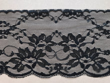 Black Nottingham  Delicate Lace 5"/12.5 cm