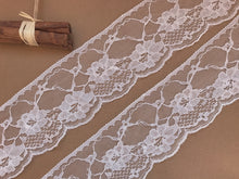 White or Ivory Delicate Pretty Nottingham Lace 7cm/2.5"