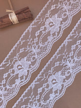 Delicate White or Ivory Nottingham Lace 3"/7.5 cm