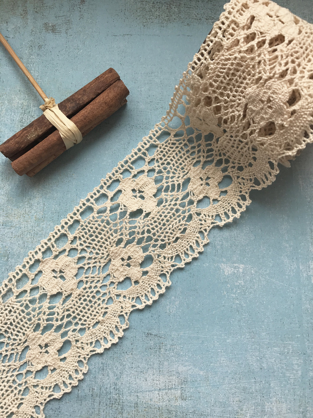 Ecru Cotton Crochet Lace Natural 75 mm/3  – The Lace Co.