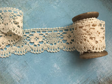 Natural Ecru Cotton Crochet Premium Nottingham Cluny Lace  5 cm/2"