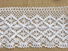 Premium Nottingham White Cotton Crochet  Lace  11cm/4.25"