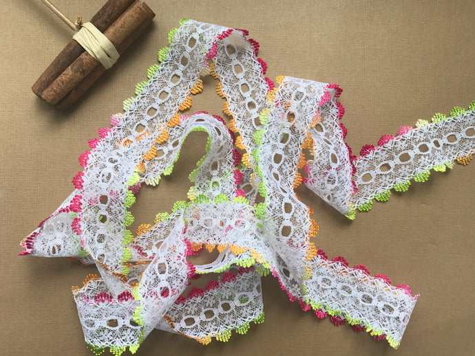 *NEW COLOUR* Fiesta Ombre Eyelet Knitting in Lace 35mm