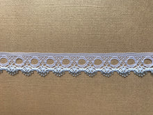 *NEW* Single Edge White/Silver Eyelet Knitting in Lace 18 mm