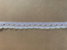 *NEW* Single Edge White/Gold Eyelet Knitting in Lace 18 mm