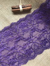 Beautiful Soft Stretch Purple Lace 17cm/6.75"