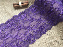 Beautiful Soft Stretch Purple Lace 17cm/6.75"