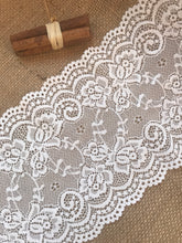 2.6 m Premium Ivory Stretch French Lace   15.5 cm/6"