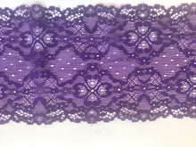 Purple Soft Stretch Dainty Lace  4.5"/11 cm