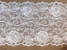 Ivory Floral Soft Scalloped Lace Wide 6.5"/16 cm