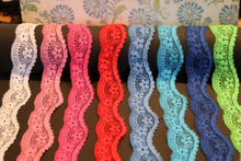 5 m French Stretch Cut-Out Lace 3.5 cm/1.25"  Eight Colours