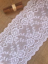 Premium White Stretch French Lace   15.5 cm/6"