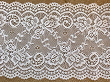 2.6 m Premium Ivory Stretch French Lace   15.5 cm/6"