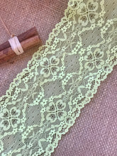 Lemon Lime Soft Stretch Dainty Lace  4.5"/11 cm