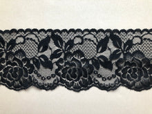 Beautiful White or Black Nottingham Scalloped Lace  9cm/3.5"