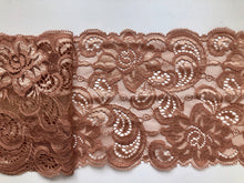 Cinnamon  Pink Brown Lace Wide 6"/115 cm