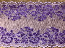 Quality Lilac Two-Tone Wide Soft Stretch Lace   24 cm/9.5"