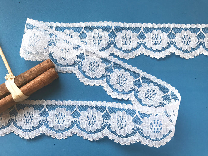 Pretty Ivory Nottingham Lace 4 cm/1.5