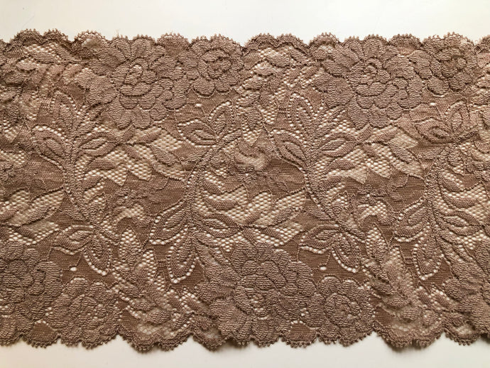 Brown best sale stretch lace