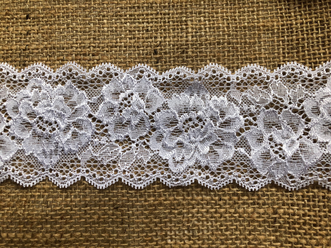 White or Black Stretch Lace Trim 3.5/9.5 cm Trim Ribbon Craft Lingerie –  The Lace Co.