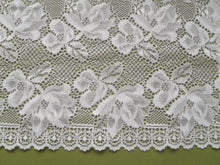 Ivory Stretch Extra Wide Lace Flounce 32 cm/12.5"