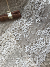 Ivory Delicate Clipped Bridal Lace Wide 7.5"/19 cm