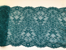 Teal Emerald Green Wide Lace 21 cm/8.5"